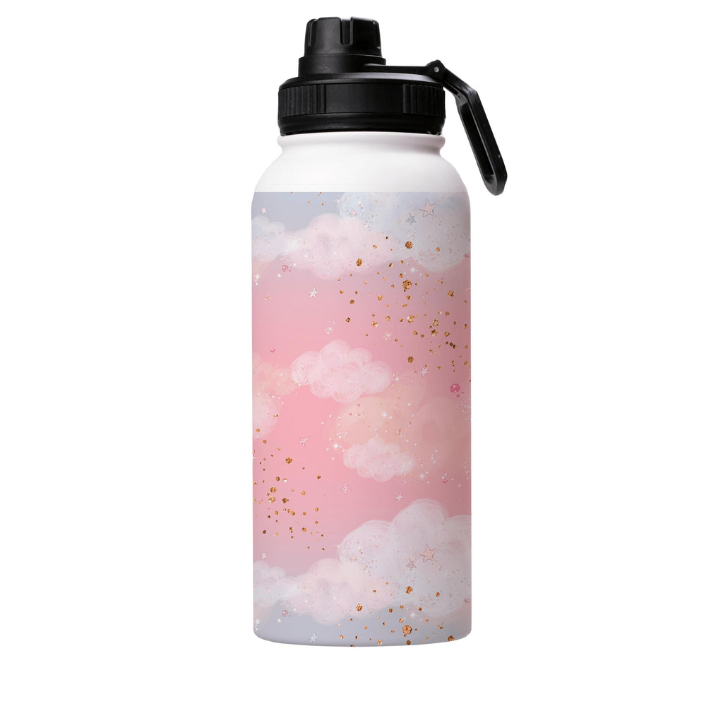 Water Bottles-Tobermony Insulated Stainless Steel Water Bottle-32oz (945ml)-Sport cap-Insulated Steel Water Bottle Our insulated stainless steel bottle comes in 3 sizes- Small 12oz (350ml), Medium 18oz (530ml) and Large 32oz (945ml) . It comes with a leak proof cap Keeps water cool for 24 hours Also keeps things warm for up to 12 hours Choice of 3 lids ( Sport Cap, Handle Cap, Flip Cap ) for easy carrying Dishwasher Friendly Lightweight, durable and easy to carry Reusable, so it's safe for the p