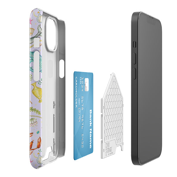 Tritons Treasure Lilac Case and Card Case By Catherine Rowe