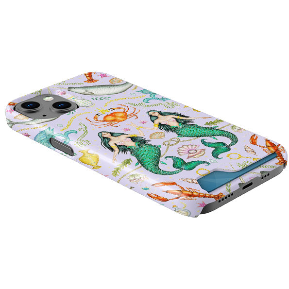 Tritons Treasure Lilac Case and Card Case By Catherine Rowe