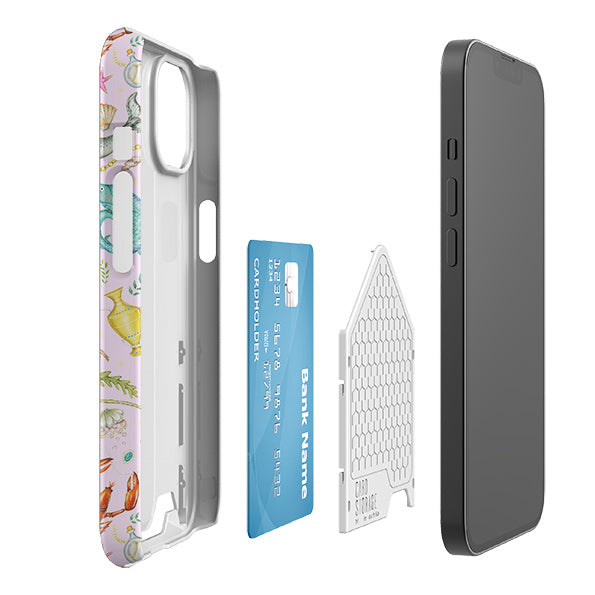 Tritons Treasure Pink Case and Card Case By Catherine Rowe