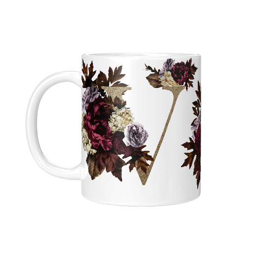 V Amber Ceramic Mug