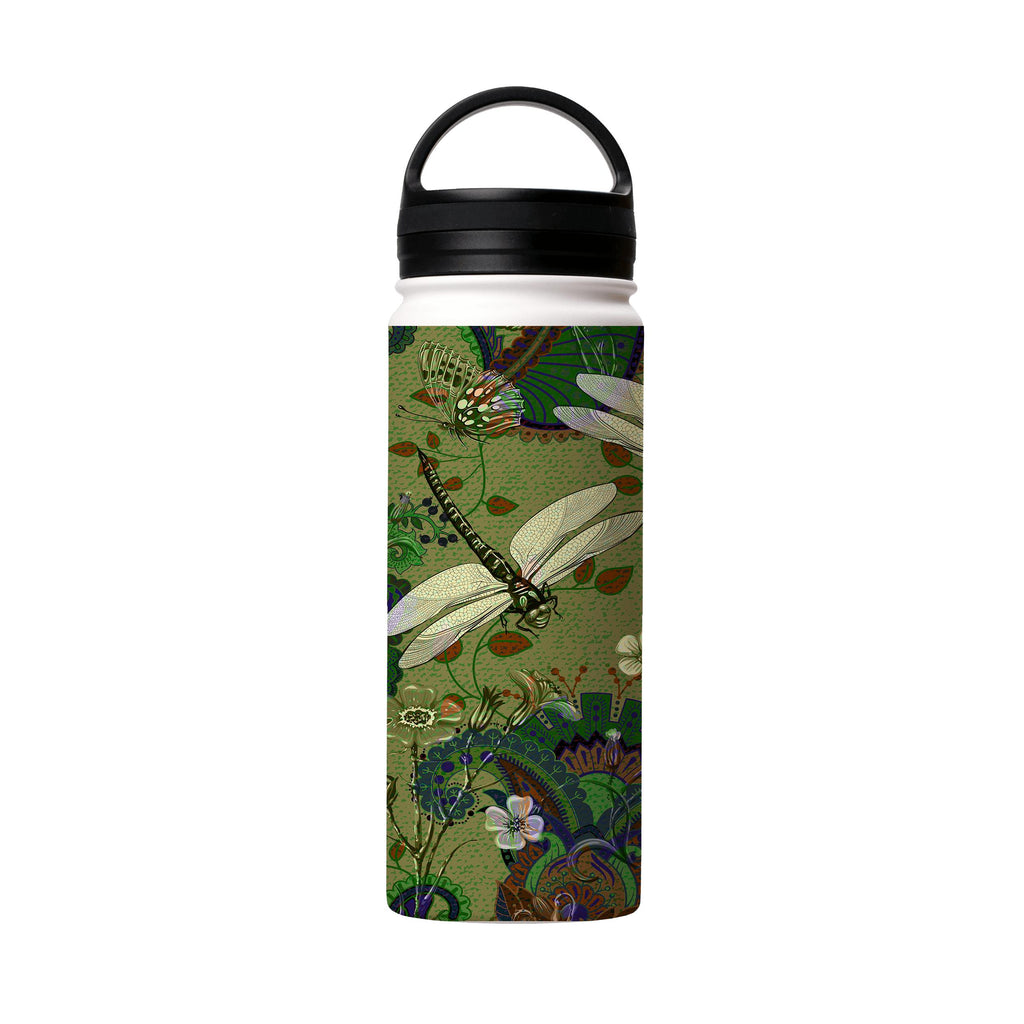 Water Bottles-Vyne Insulated Stainless Steel Water Bottle-18oz (530ml)-handle cap-Insulated Steel Water Bottle Our insulated stainless steel bottle comes in 3 sizes- Small 12oz (350ml), Medium 18oz (530ml) and Large 32oz (945ml) . It comes with a leak proof cap Keeps water cool for 24 hours Also keeps things warm for up to 12 hours Choice of 3 lids ( Sport Cap, Handle Cap, Flip Cap ) for easy carrying Dishwasher Friendly Lightweight, durable and easy to carry Reusable, so it's safe for the plane