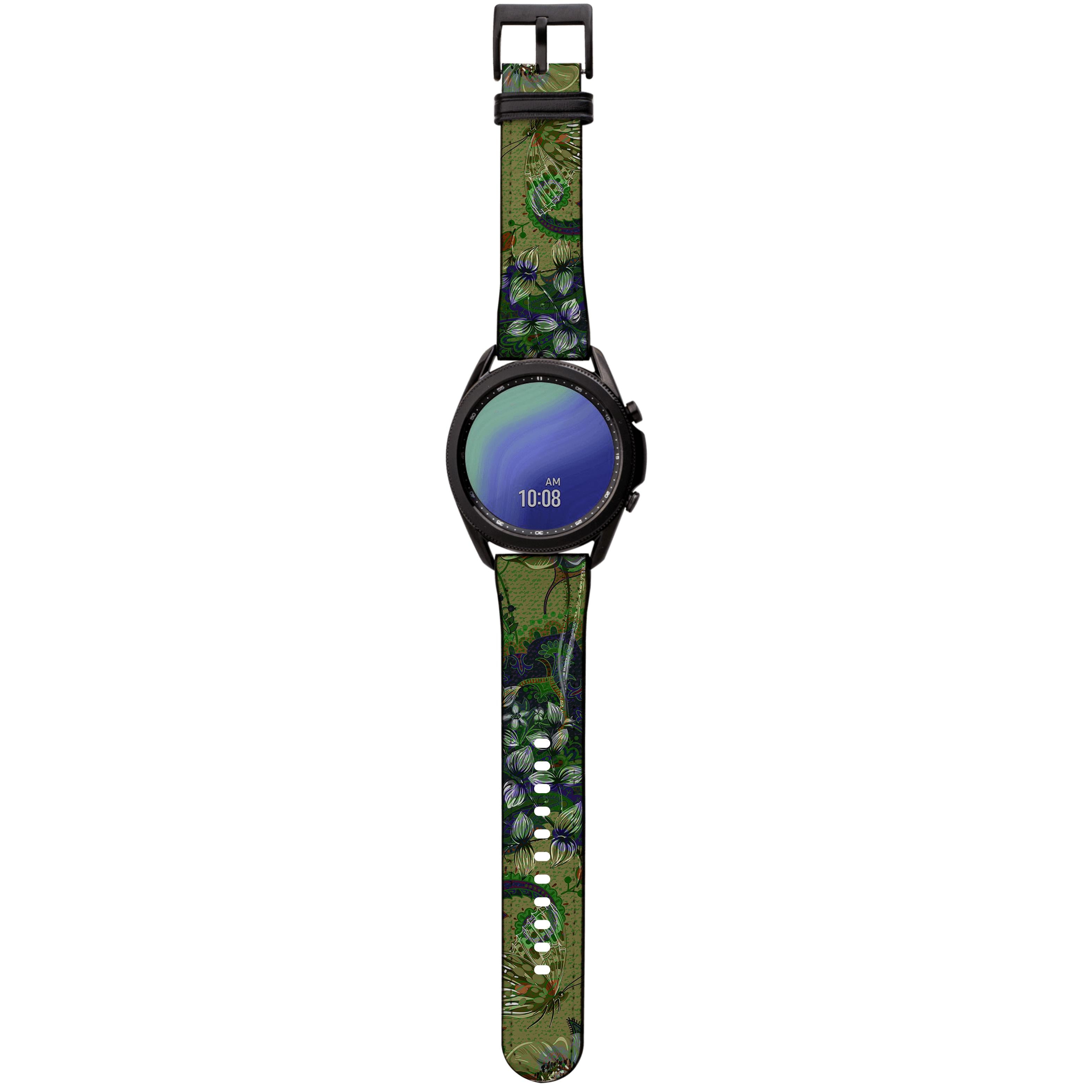 Apple Watch Straps-Vyne Android Watch Strap-Paper Leather Samsung Watch Straps Product Details Get trendy with our Paper leather Samsung Watch bands. Available for all models of Samsung watch. High quality Paper Leather Fully printed on all exterior sides. Samsung Watch Band 40mm/42mm Samsung Watch Band 45mm/46mm-Stringberry