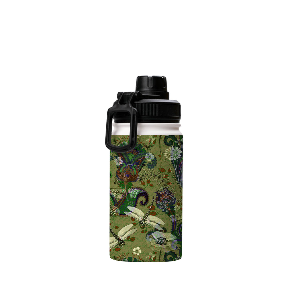Water Bottles-Vyne Pattern Insulated Stainless Steel Water Bottle-12oz (350ml)-Sport cap-Insulated Steel Water Bottle Our insulated stainless steel bottle comes in 3 sizes- Small 12oz (350ml), Medium 18oz (530ml) and Large 32oz (945ml) . It comes with a leak proof cap Keeps water cool for 24 hours Also keeps things warm for up to 12 hours Choice of 3 lids ( Sport Cap, Handle Cap, Flip Cap ) for easy carrying Dishwasher Friendly Lightweight, durable and easy to carry Reusable, so it's safe for th