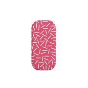 White Confetti Peach Phone Stand