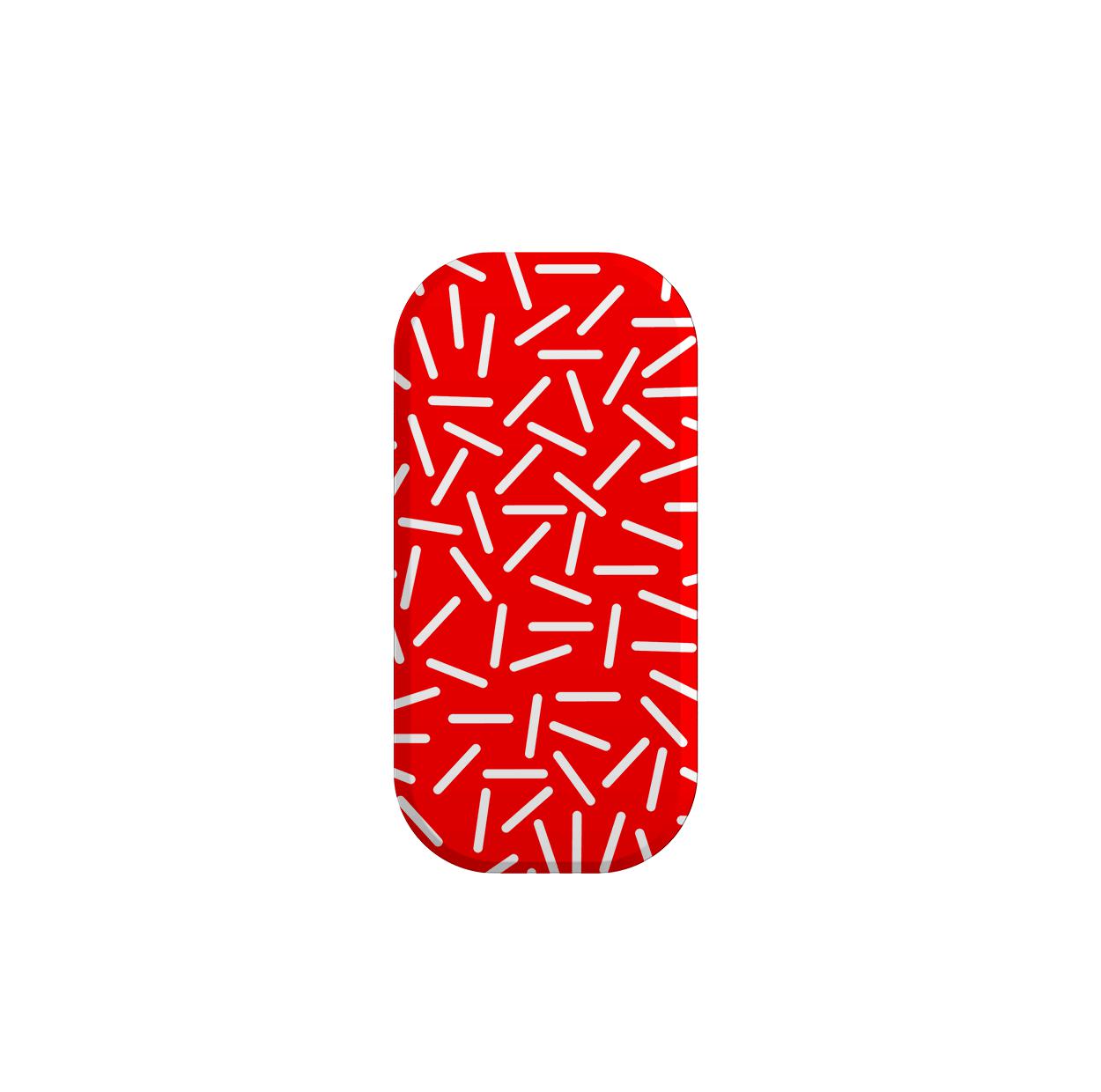White Confetti Red Phone Stand