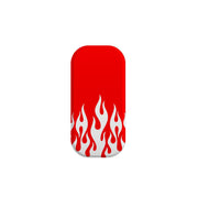 White Flames Red Phone Stand
