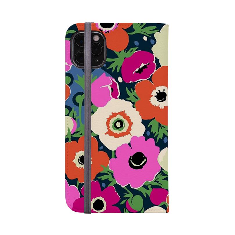 Wallet phone case-Windflowers By Sarah Campbell-Vegan Leather Wallet Case Vegan leather. 3 slots for cards Fully printed exterior. Compatibility See drop down menu for options, please select the right case as we print to order.-Stringberry