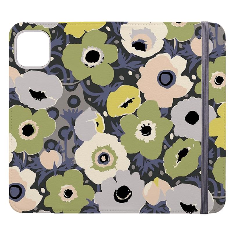 Wallet phone case-Windflowers Urbane By Sarah Campbell-Vegan Leather Wallet Case Vegan leather. 3 slots for cards Fully printed exterior. Compatibility See drop down menu for options, please select the right case as we print to order.-Stringberry