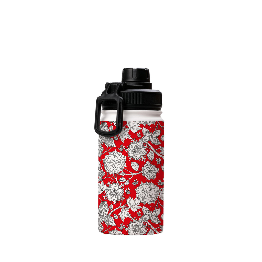 Water Bottles-Wisley Gardens Insulated Stainless Steel Water Bottle-12oz (350ml)-Sport cap-Insulated Steel Water Bottle Our insulated stainless steel bottle comes in 3 sizes- Small 12oz (350ml), Medium 18oz (530ml) and Large 32oz (945ml) . It comes with a leak proof cap Keeps water cool for 24 hours Also keeps things warm for up to 12 hours Choice of 3 lids ( Sport Cap, Handle Cap, Flip Cap ) for easy carrying Dishwasher Friendly Lightweight, durable and easy to carry Reusable, so it's safe for 