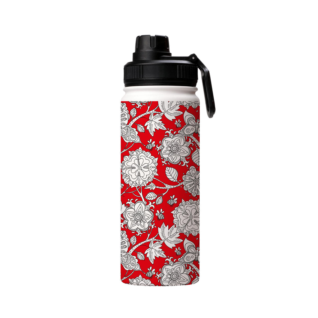 Water Bottles-Wisley Gardens Insulated Stainless Steel Water Bottle-18oz (530ml)-Sport cap-Insulated Steel Water Bottle Our insulated stainless steel bottle comes in 3 sizes- Small 12oz (350ml), Medium 18oz (530ml) and Large 32oz (945ml) . It comes with a leak proof cap Keeps water cool for 24 hours Also keeps things warm for up to 12 hours Choice of 3 lids ( Sport Cap, Handle Cap, Flip Cap ) for easy carrying Dishwasher Friendly Lightweight, durable and easy to carry Reusable, so it's safe for 