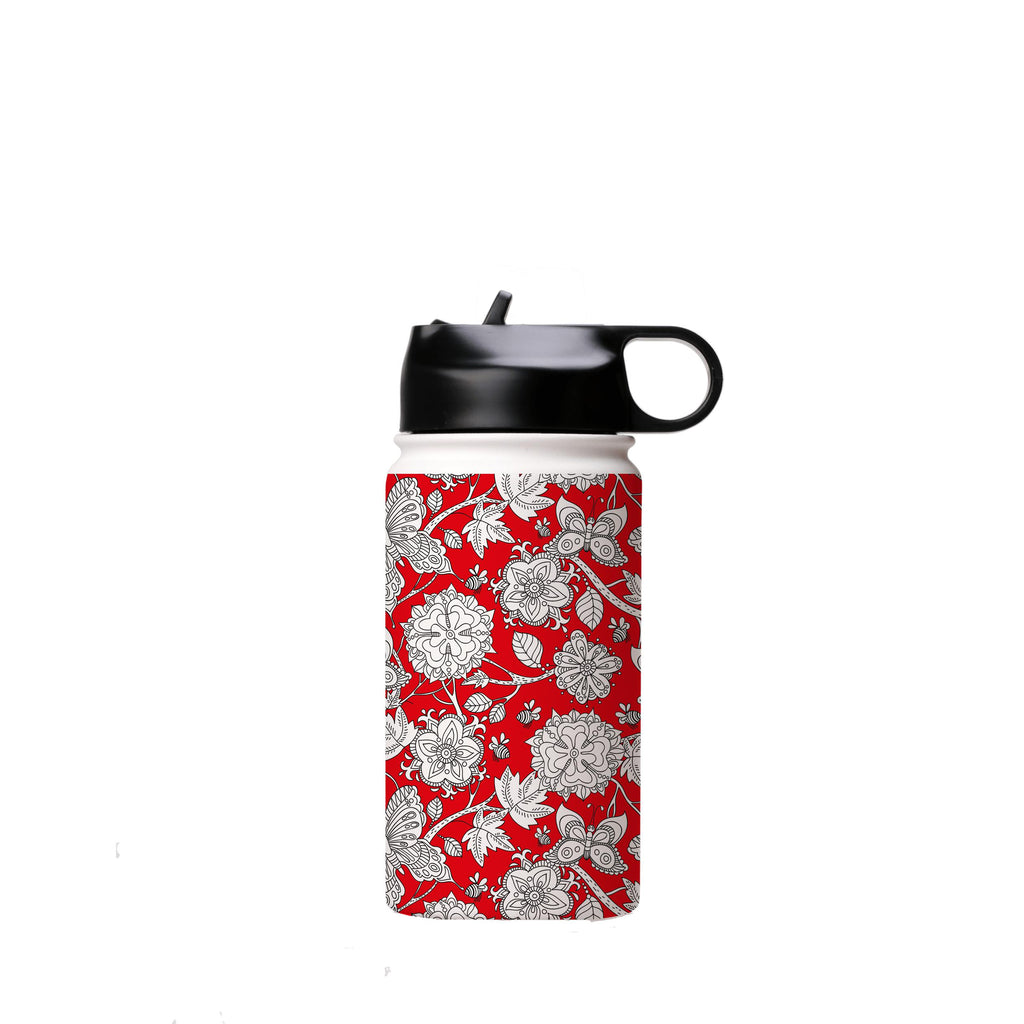 Water Bottles-Wisley Gardens Insulated Stainless Steel Water Bottle-12oz (350ml)-Flip cap-Insulated Steel Water Bottle Our insulated stainless steel bottle comes in 3 sizes- Small 12oz (350ml), Medium 18oz (530ml) and Large 32oz (945ml) . It comes with a leak proof cap Keeps water cool for 24 hours Also keeps things warm for up to 12 hours Choice of 3 lids ( Sport Cap, Handle Cap, Flip Cap ) for easy carrying Dishwasher Friendly Lightweight, durable and easy to carry Reusable, so it's safe for t