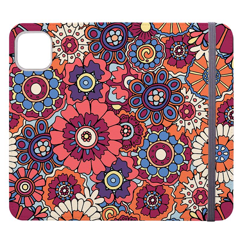 Wallet phone case-Woodstock-Vegan Leather Wallet Case Vegan leather. 3 slots for cards Fully printed exterior. Compatibility See drop down menu for options, please select the right case as we print to order.-Stringberry