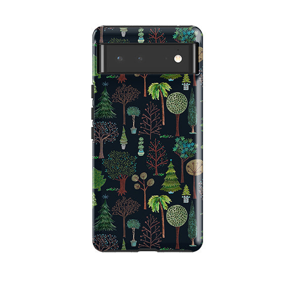 Google Tough Case -  Xmas Trees Dark By Caroline Bonne Muller
