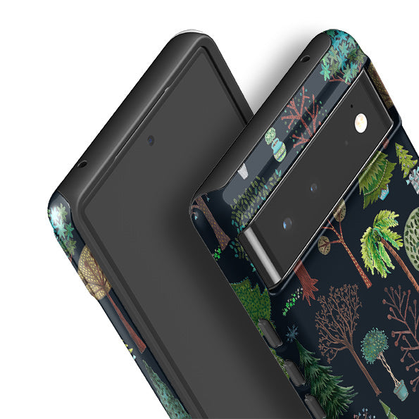 Google Tough Case -  Xmas Trees Dark By Caroline Bonne Muller