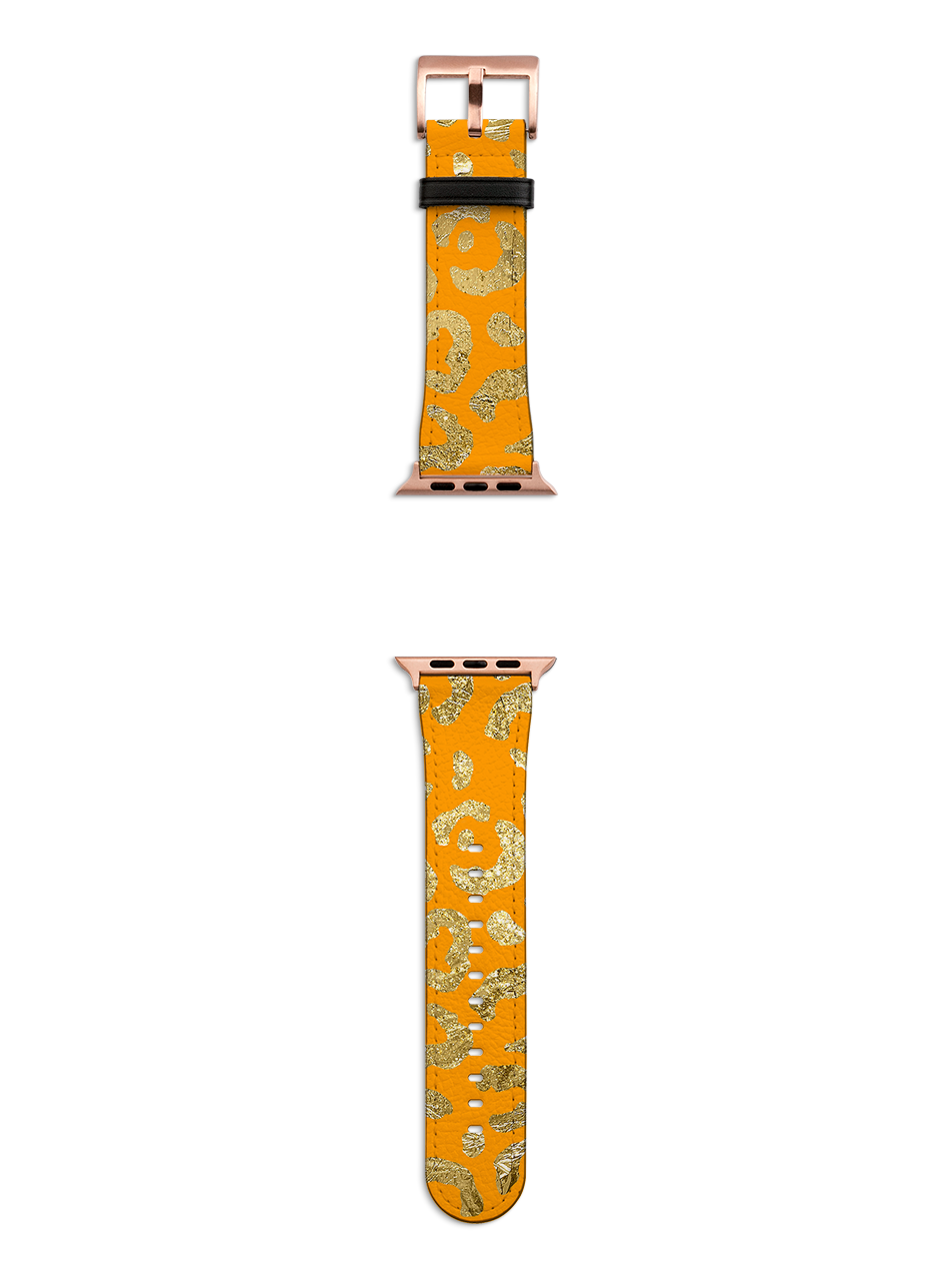 Yellow Brush Apple Watch Strap