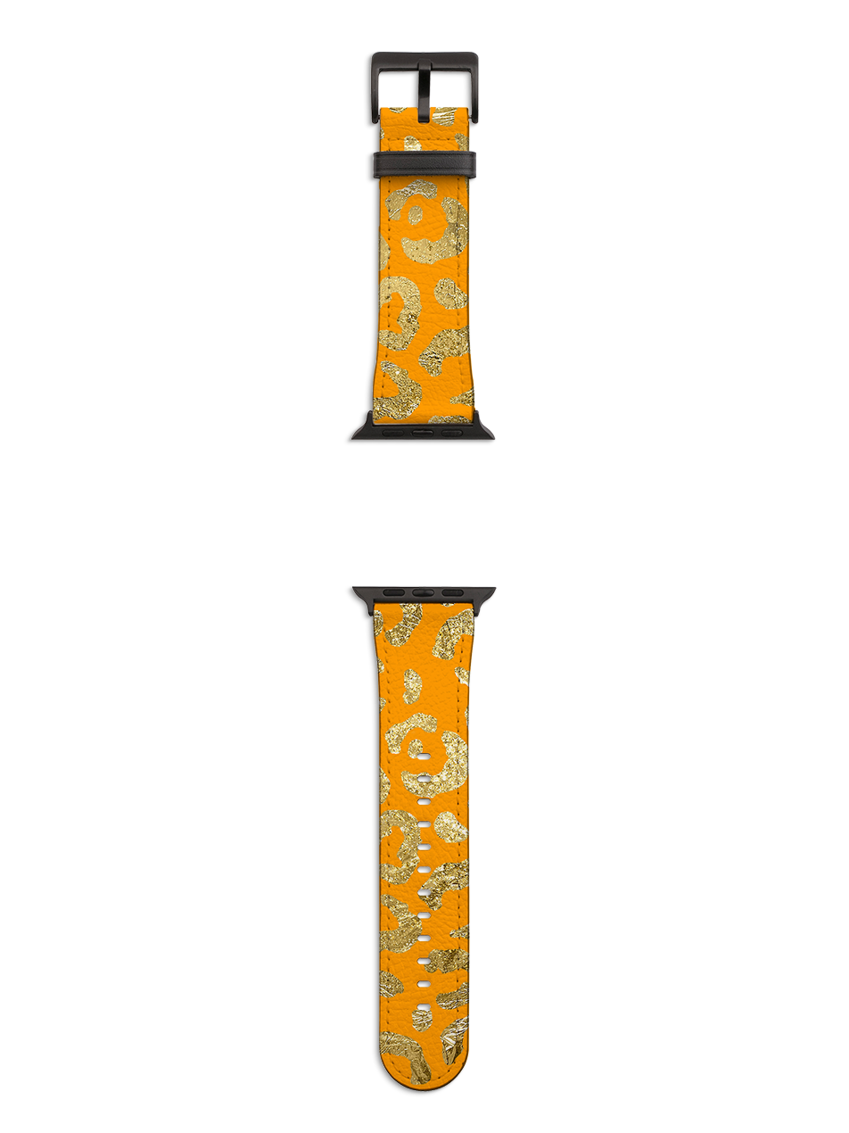 Yellow Brush Apple Watch Strap