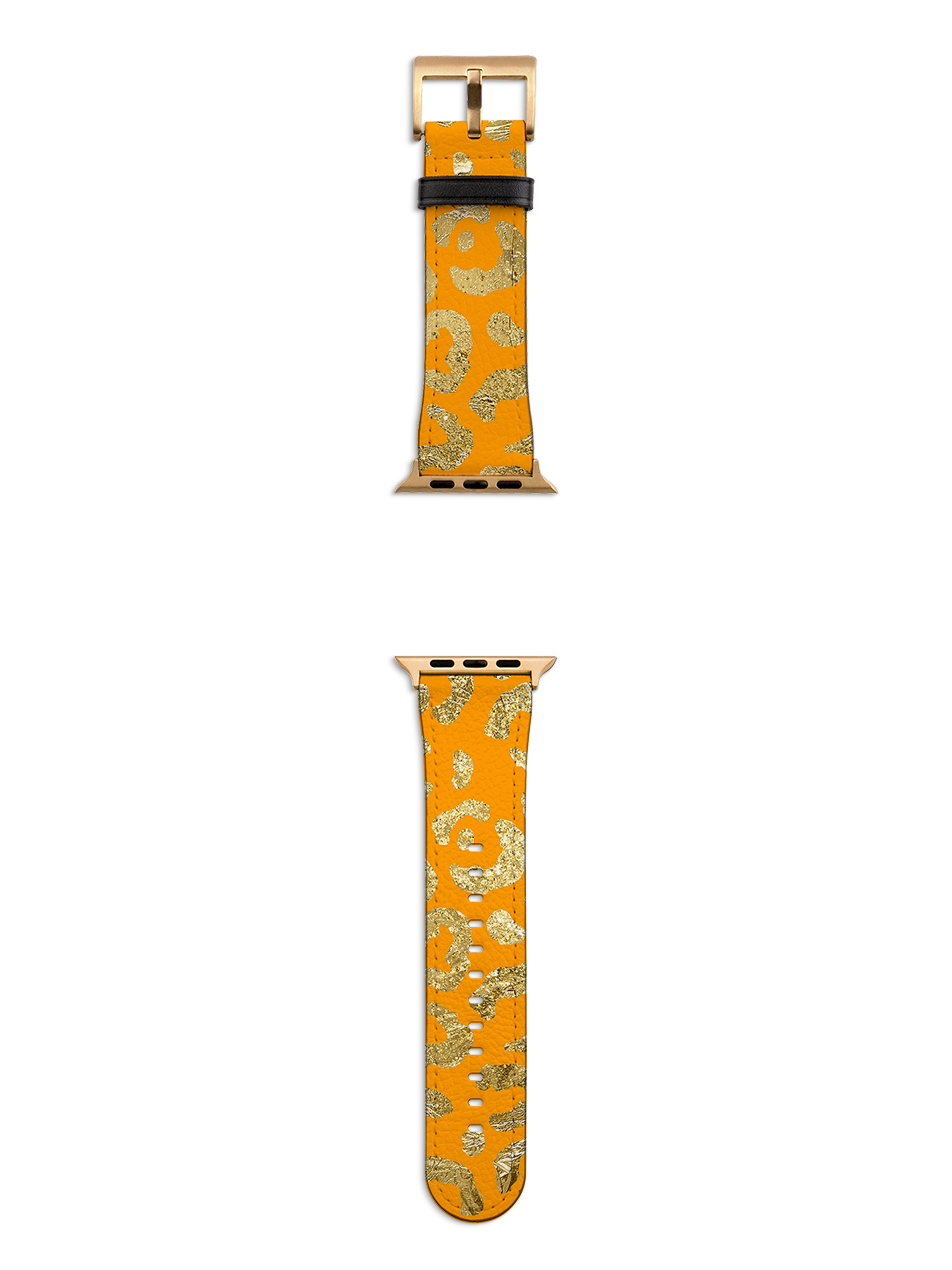 Yellow Brush Apple Watch Strap