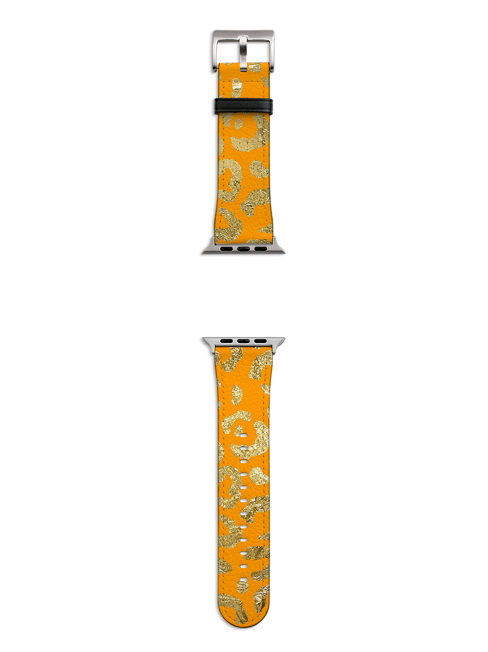 Yellow Brush Apple Watch Strap